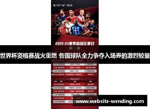 世界杯资格赛战火重燃 各国球队全力争夺入场券的激烈较量