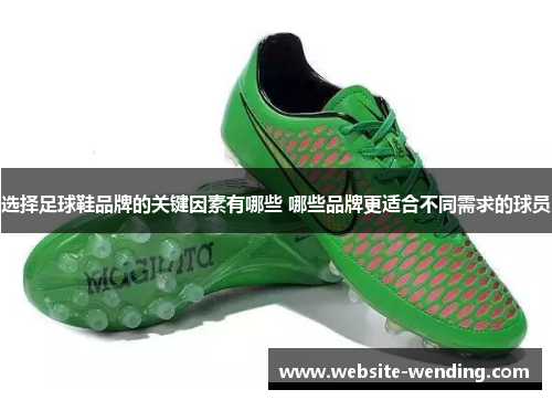 选择足球鞋品牌的关键因素有哪些 哪些品牌更适合不同需求的球员